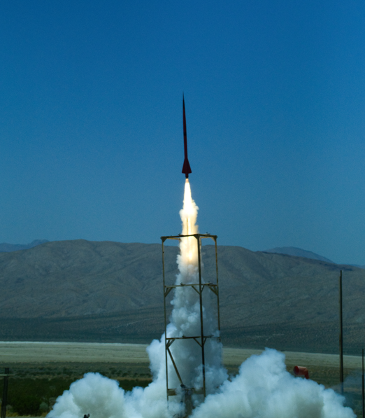 AVROS-C lifting off at Friends of Amateur Rocketry in June 2026